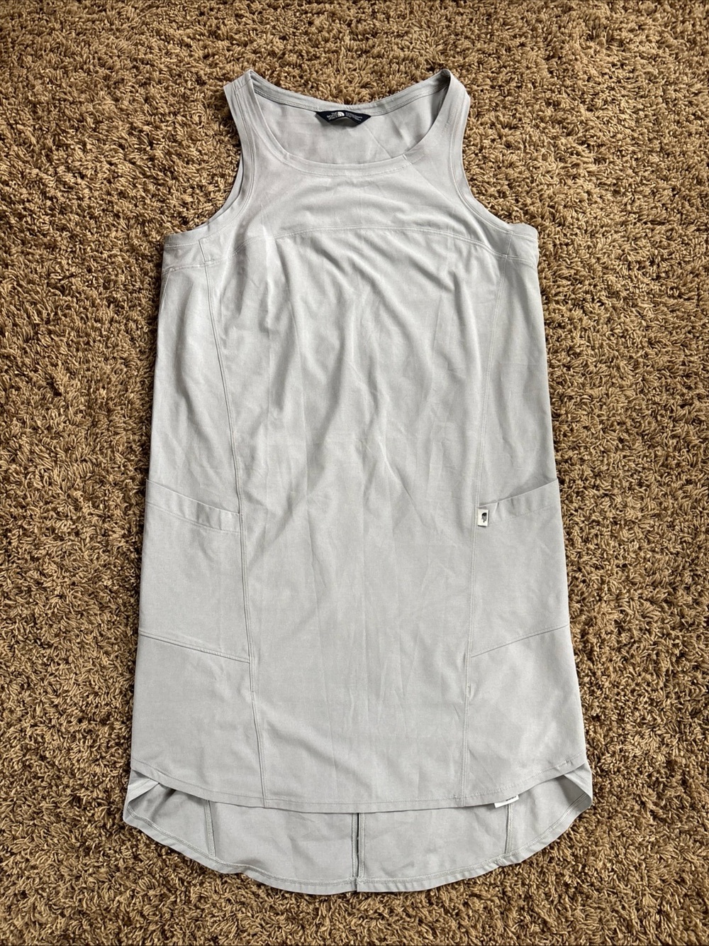 The North Face Dawn Break Light Gray Quick Dry Tank Dress Medium